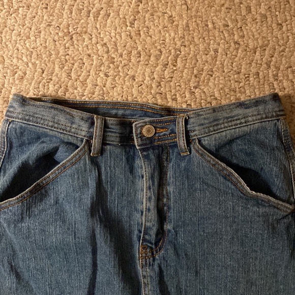 J. Galt Denim Cargo Maxi Skirt with slit - Size small - Blue - Picture 3 of 4